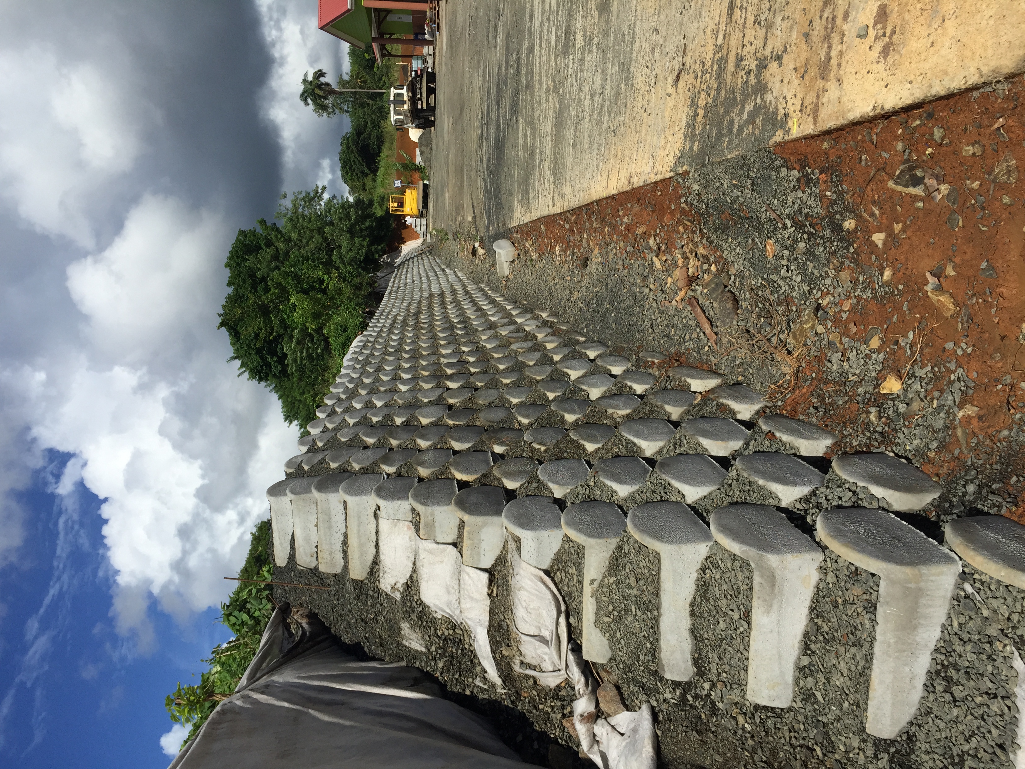 Mur à talus
